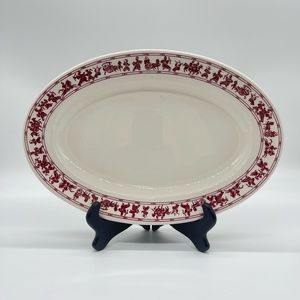 Vintage Buffalo China Restaurant Ware Platter Mongolian Warrior Ghengis Khan 13”